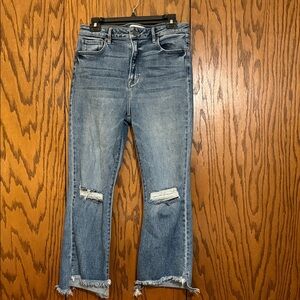Hidden Los Angeles Mid Rise Cropped Straight Jeans Size 31